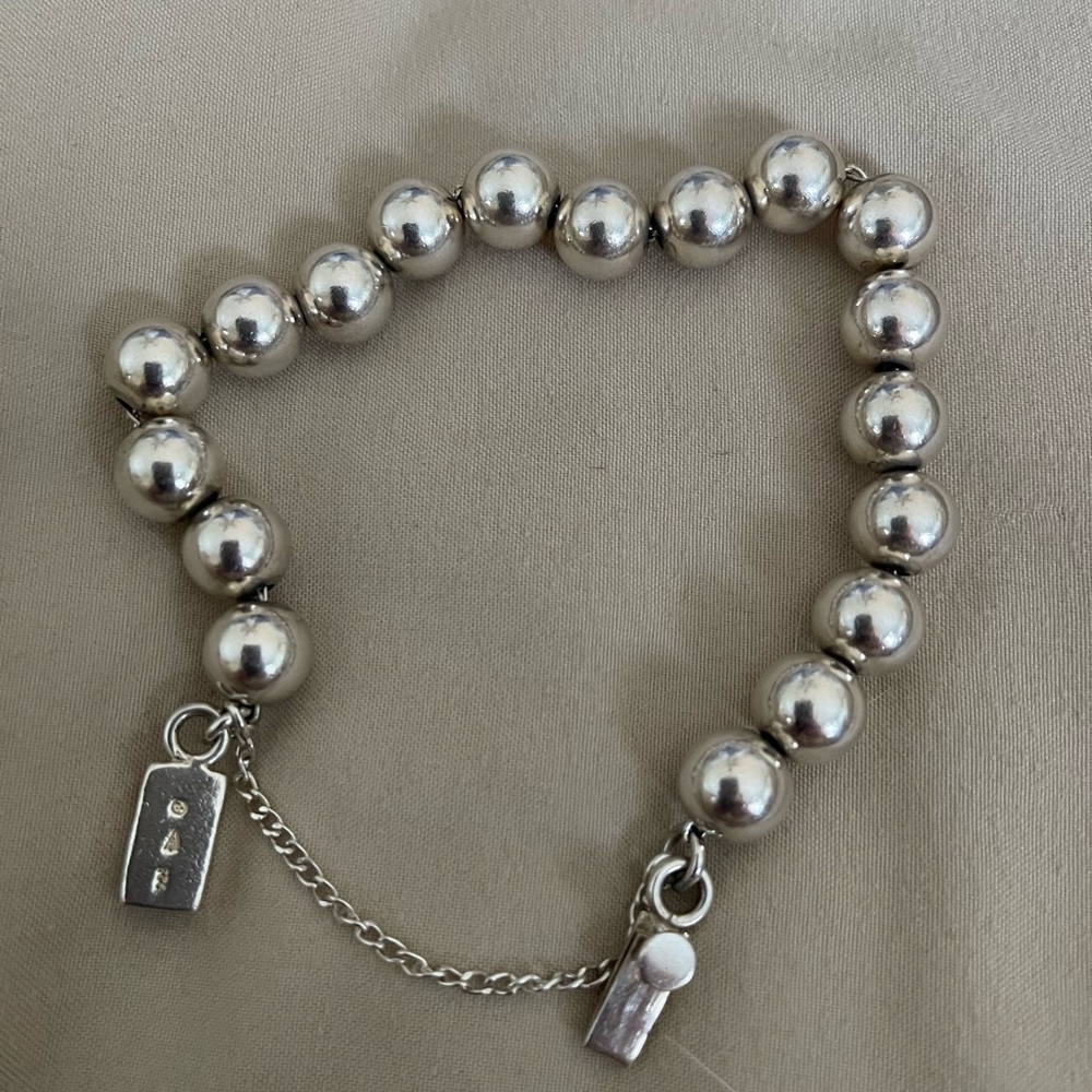 Silpada silver bead bracelet